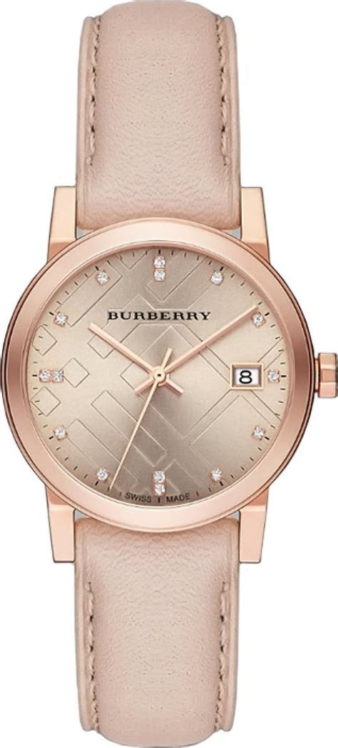 Burberry Ladies Watch The City Diamond 34MM Rose Gold BU9131